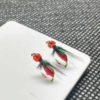 5/10 Uds señuelo de Pesca con mosca biónicos mosquitos moscas cabeza roja/UV Abdominal moscas húmedas Ninfa Streamer Pesca Artificial cebo Pesca para lubina trucha Lucio salmón - details 0