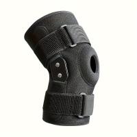 Ordene una talla más, rodillera con bisagras Sparthos de alta calidad - ACL, MCL, - Diseño de rótula abierta con estabilizadores laterales de metal dobles - Soporte para correr, para hombres y mujeres - details 0