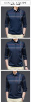 casumanl Camiseta Gráfica de Hombre Ajuste Delgado Manga Larga Cuello Dobladillo - details 4