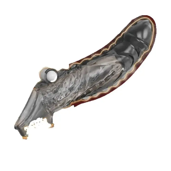 Leten Manga con Vibrador Bullet Extensor Reutilizable Vibrador Ampliador Juguetes Sexuales para Adultos para Hombres Parejas 18 - 1