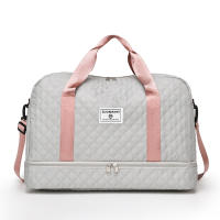 Bolsa de lona de lujo de gran capacidad: versátil bolso de hombro y bandolera con bolsillos laterales dobles, bolsillos de separación en seco y húmedo para viajes y gimnasio - details 5