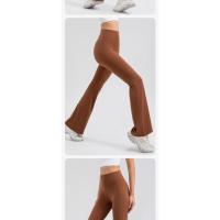 Pantalones acampanados de cintura alta de talla grande, pantalones de Yoga, pantalones cortos, mallas de entrenamiento, pantalones acampanados deportivos, pantalones deportivos para mujer - details 16