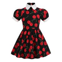 Vestido de Fiesta de Cumpleaños de Princesa para Niñas en 2025 Estampado de Cereza Lindo - details 9