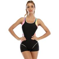 Traje De Baño De Un Pie Deportivo 2023 Talla Grande Mujer Traje De Natación Profesional Estilo Patchwork Para Surf Y Natación - details 5