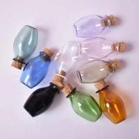 2 uds. De vidrio de Color bonito con botellas pequeñas de corcho, frascos pequeños de regalo, 9 colores - details 0