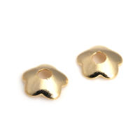 50 Uds. De cuentas redondas de latón de Color dorado de 18K, tapas de hojas de árbol y flores, suministros para hacer cuentas de joyería, accesorios Diy - details 90