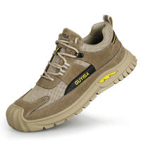 Zapatos de seguridad ANTIPERFORACIONES para hombre, zapatillas de trabajo transpirables con punta de acero, antideslizantes - details 7