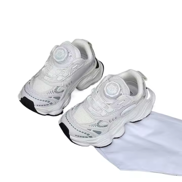 Zapatillas Deportivas Transpirables para Niños Primavera-Verano 2025 Estilo Giratorio para Papá y Niñas - 1