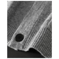 Cárdigan de lana importado australiano para hombre, chaqueta informal holgada con cuello en V para otoño e invierno, suéter de talla grande a rayas de colores a la moda - details 20