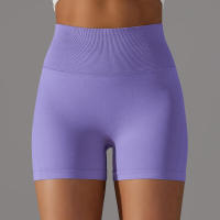 Pantalones cortos de yoga para mujer, pantalones cortos Fiess para correr, ciclismo, transpirables, cintura alta, entrenamiento, gimnasio, verano - details 86
