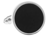 Nueva camisa para hombre de alta calidad, gemelos esmaltados de diseñador, material de cobre al por menor, gemelos de diseño circular negro - details 2