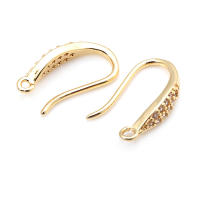 Ganchos de Pendientes de Brasso Dorado 18K con Zirconia Accesorios de Joyería DIY de Alta Calidad para Mujeres - details 15