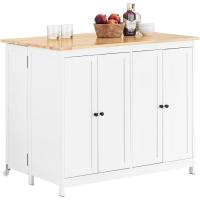 FKW47-W Carrito de Servir Carrito Auxiliar Cocina estantería de Cocina Carrito de Cocina móvil 100 x 92 x 45 cm Blanco ES - details 54