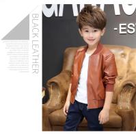 Abrigos para niños, moda Otoño Invierno, además de terciopelo/sin terciopelo, dos estilos, chaqueta de cuero PU de algodón cálida para niños de 1 a 11 años - details 5