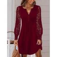 Vestido Largo para Mujer Moda Femenina Estilo con Mangas Largas - details 1