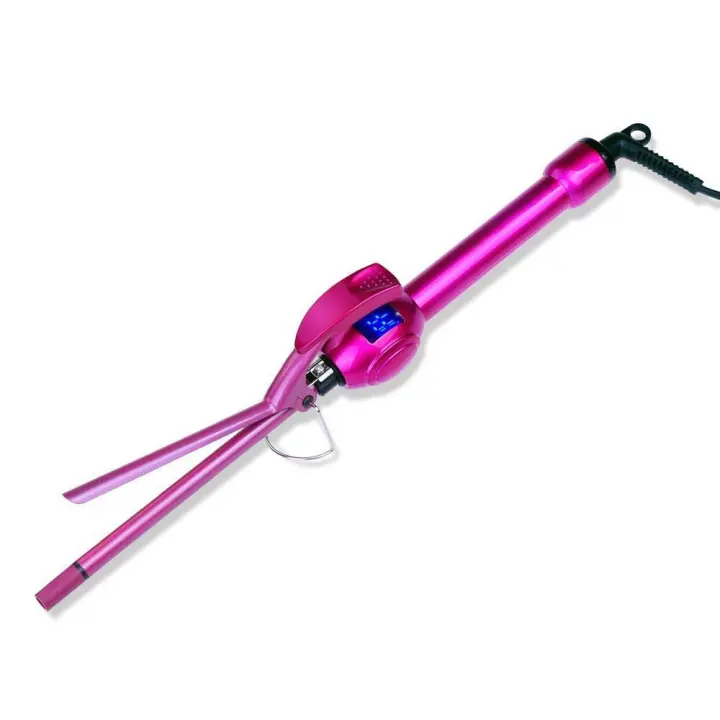 Rizador de pelo de cerámica, barril pequeño de 9mm, 3/8 pulgadas, para cabello largo y corto - 1