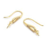 Latón color oro de 18 quilates, compatible con cuentas de medio agujero con ganchos de medio pasador para pendientes, joyería de alta calidad, accesorios para manualidades. - details 55