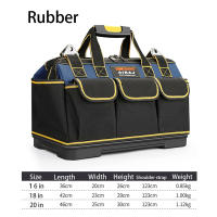 Bolsa de herramientas multifunción 1680D para electricista, bolsa de tela Oxford, bolsa de herramientas de boca ancha, bolsa de almacenamiento impermeable para llave y destornillador - details 7