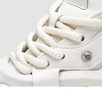 Zapatillas deportivas informales con suela gruesa, versátiles, populares, resistentes al desgaste, antideslizantes y con aumento de altura interior - details 5