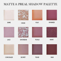 Bsimone Paleta de sombras de ojos mate nacarado de doce colores Paleta de sombras de ojos de color tierra para estudiantes y niñas - details 3