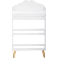 Createur d'Interieur Biblioteca 3 Estantes de Madera, Motivo Nube, Color Blanco - details 5