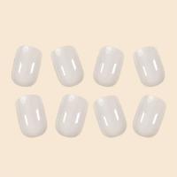 Arte de Uñas de Moda en Gris Leche Conjunto Completo de 24 Piezas para Mujeres - details 6
