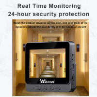 Cámara de Puerta Wistino con Video y Alarma de Movimiento Wifi IR Inalámbrica para Hogar Seguridad Inteligente Uso Interior Resolución HD No Impermeable - details 2