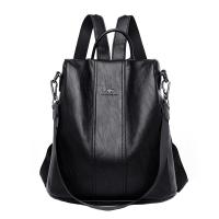 Mochila De Piel antirobo para Mujer, vintage Bolso de Hombre, mochila Viaje Alta capacidad, - details 7