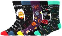 Calcetines de tubo medio para hombre y mujer, medias divertidas e informales, de algodón, coloridas, con diseño de animales de Halloween, 5 pares - details 11