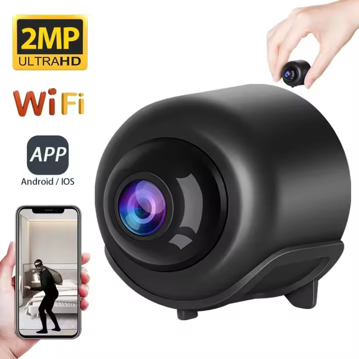 Minicámara de vigilancia X5 HD, Monitor de seguridad con WiFi, 1080P, cámara IP antirrobo, Audio y vídeo remotos para grabadora de aplicaciones, novedad - 1