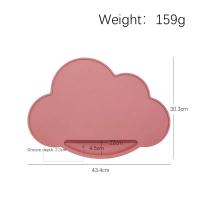 Posavasos de Nube de Silicona Portátil Placa Antideslizante para Alimentos de Bebé Vajilla Infantil - details 1