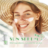 Centella crema protectora solar Protector Facial bloqueador solar Spf50 Gel loción de aislamiento crema blanqueadora cremas hidratantes faciales reparación - details 2