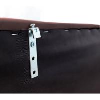 Cabecero tapizado acolchado para dormitorio, modelo Tablet largo en tela antimanchas gris antracita y medidas 151 x 125 cm para camas de 135 o 150 cm. - details 13