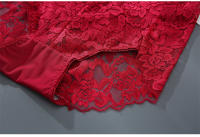 Sujetador De Talla Grande Para Mujer, Bragas De Encaje De Cintura Media, Ropa Interior Transparente, Sexy, Sueva y Cómodo - details 14