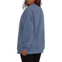 Sudadera holgada de manga larga con cuello redondo para mujer - details 46
