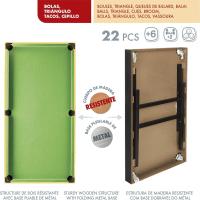 Mesa de Billar Americano resistente de madera Ideal para niños y adultos - details 7