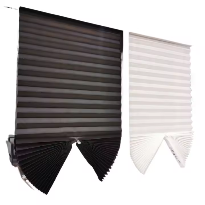 Rroller Blindas De Plisado Autoadhesivas No Tejidas 60/90cm*150/180cm Para Ventanas Negro Antigolpes Decoración Para Dormitorio Y Sala De Estar - 1