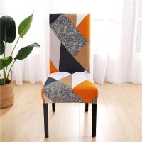Funda geométrica de LICRA elástica, fundas elásticas para sillas para bodas, hoteles, banquetes y comedores - details 2