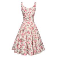 Vestido de Olla de Moda Retro de Verano 2025 Estampado de Cereza, Estilo Francés Vintage para Mujeres Ideal para Fiestas de los 50s y 60s - details 5