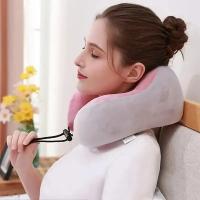 Almohada eléctrica de masaje para el cuello, almohada en forma de U, se adapta al cuello, calefacción ajustable para masajear y relajarse, algodón con memoria duradera - details 0