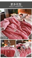 Mantas cálidas para la cama, edredón de franela gruesa de 3 capas, suave y cómodo, lavable, Otoño e Invierno - details 18