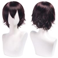 Pelucas sintéticas rectas cortas universales, extensión de cabello falso, peluca colorida para Cosplay, pelucas de fiesta de Anime rojas en capas, juego de rol - details 8