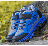 Zapatos de senderismo para niños de alta calidad, zapatos cálidos antideslizantes de lana para exteriores para niños y niñas, botas de nieve impermeables cómodas para invierno - details 19