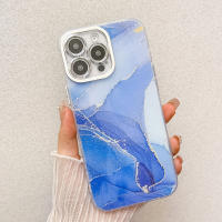Funda de lujo con marco chapado y pintado de mármol IMD para iPhone 16 Pro Max 15 Pro 14 Pro - details 7