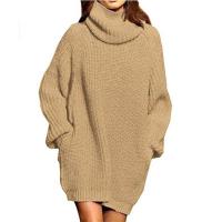 Suéteres de cuello alto para mujer, vestido de otoño e invierno - details 1