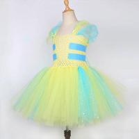 Vestido Tutu de Pescado Pato Vestido de Princesa Amarillo Brillante para Niñas - details 3