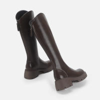 Nuevas Botas Altas De Punta Redonda Con Suela Gruesa Y Tacón Grueso Para Mujer, Botas Vaqueras Occidentales Para Mujer. - details 18