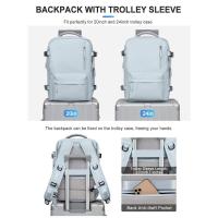 Mochila para maleta de cabina Ryanair para mujer, equipo de mano impermeable con USB - details 13