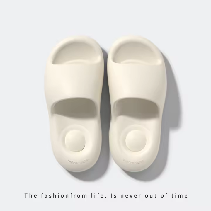 Pisando mierda zapatillas eva verano de las mujeres interior casa antideslizante baño baño fondo suave fondo grueso pareja zapatillas - 1