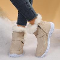 Botas de nieve cálidas para mujer, zapatos planos de algodón, a la moda, Invierno - details 6